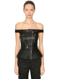 Top Moschino prezentare top imitație piele