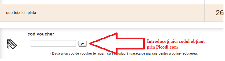 Activare voucher Orange coș de cumpărături