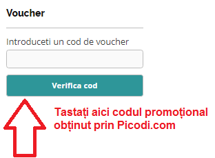Activare voucher PiatraOnline.ro coș de cumpărături