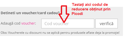 Activare voucher SoundCreation coș de cumpărături