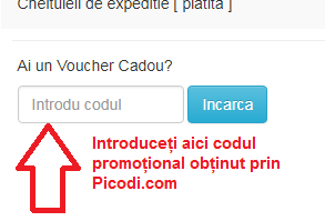 Activare voucher Watch24.ro coș de cumpărături