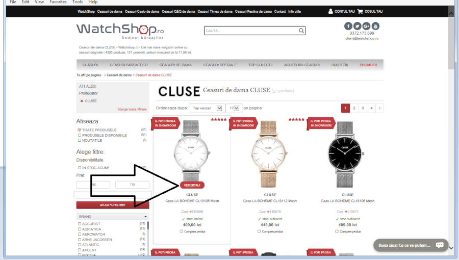 gama variata de ceasuri watchshop-alege-produsul