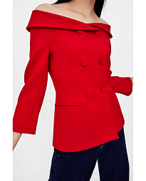 Sacou Zara prezentare sacou roșu