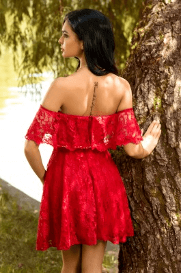 Rochie roșie Zonia rochie roșie