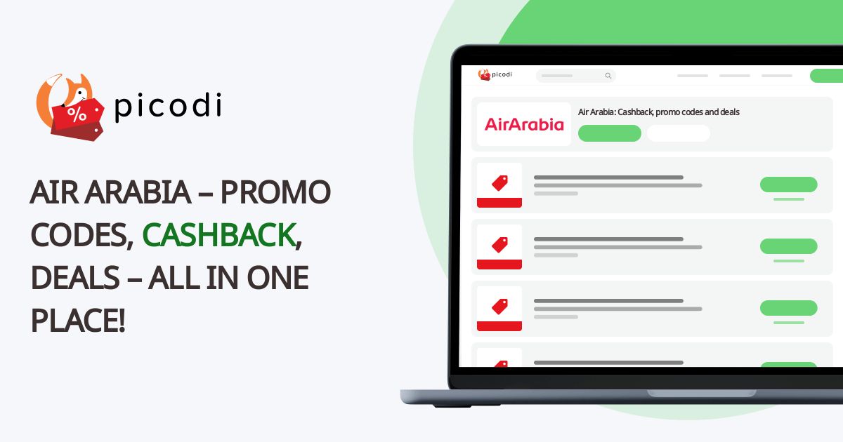 Air Arabia promo code | February 2025 | Picodi Saudi Arabia