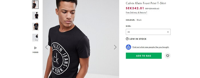 Calvin Klein t-shirt för man