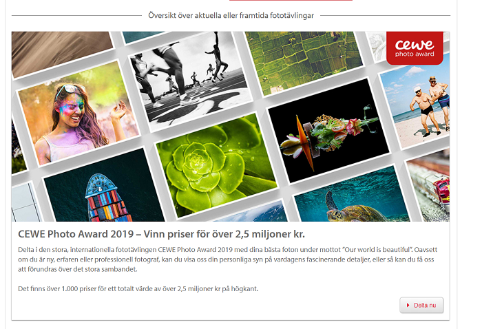 Skicka in dina bästa bilder och vinn i roliga tävlingar!