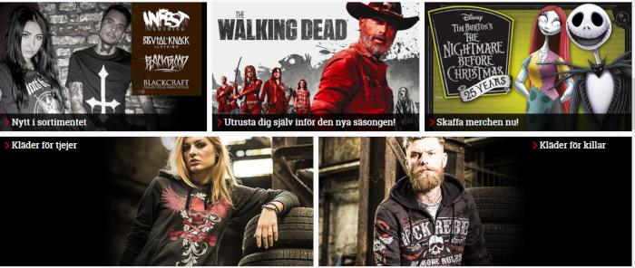 Förstasidans kategorier