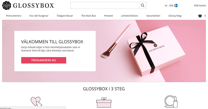 Glossybox - vad finns i lådan