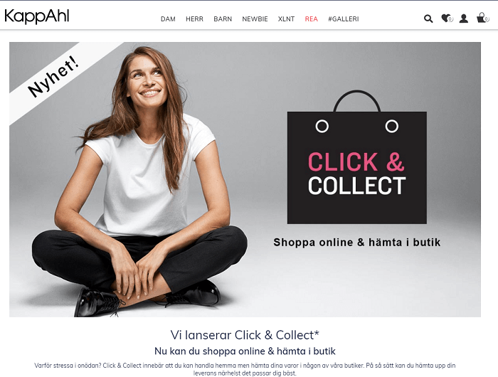 Gratis frakt till butik där du kan få testa på kläderna!