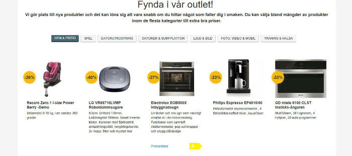 nedsatta priser Komplett