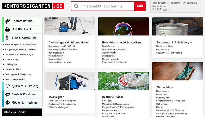 Kontorsgiganten utbud