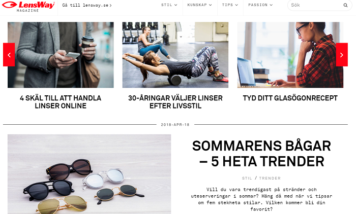 Lär dig allt du kan tänkas behöva om linser och glasögon via LensWay Magazine!