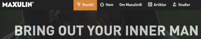 Huvudmenyn förstasidan