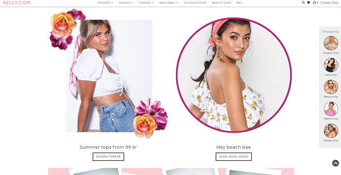 Stilren design som gör det enkelt för dig att växla mellan kategorierna