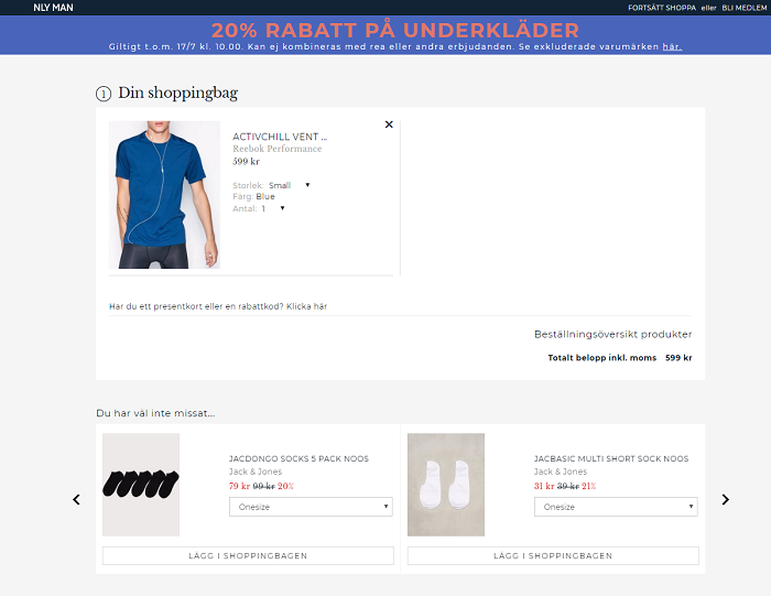 ...som du kan aktivera vid kassan innan betalningen