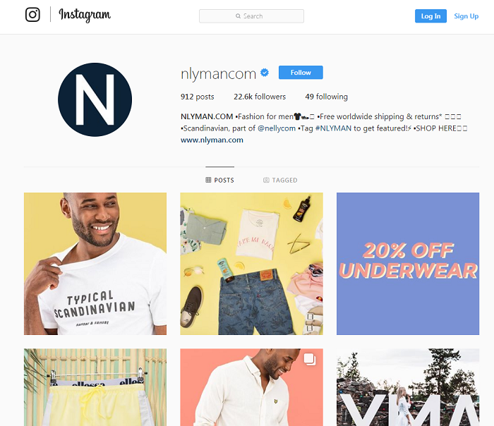 Följ NLYman på sociala medierna för nya erbjudanden och möjligheten till att få rabattkoder