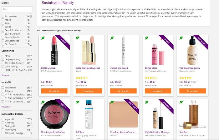 Ekologiska och naturliga produkter