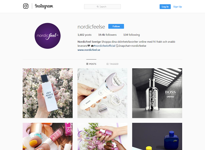 Följ Nordicfeel på Instagram för att inte missa rabattkod och erbjudanden