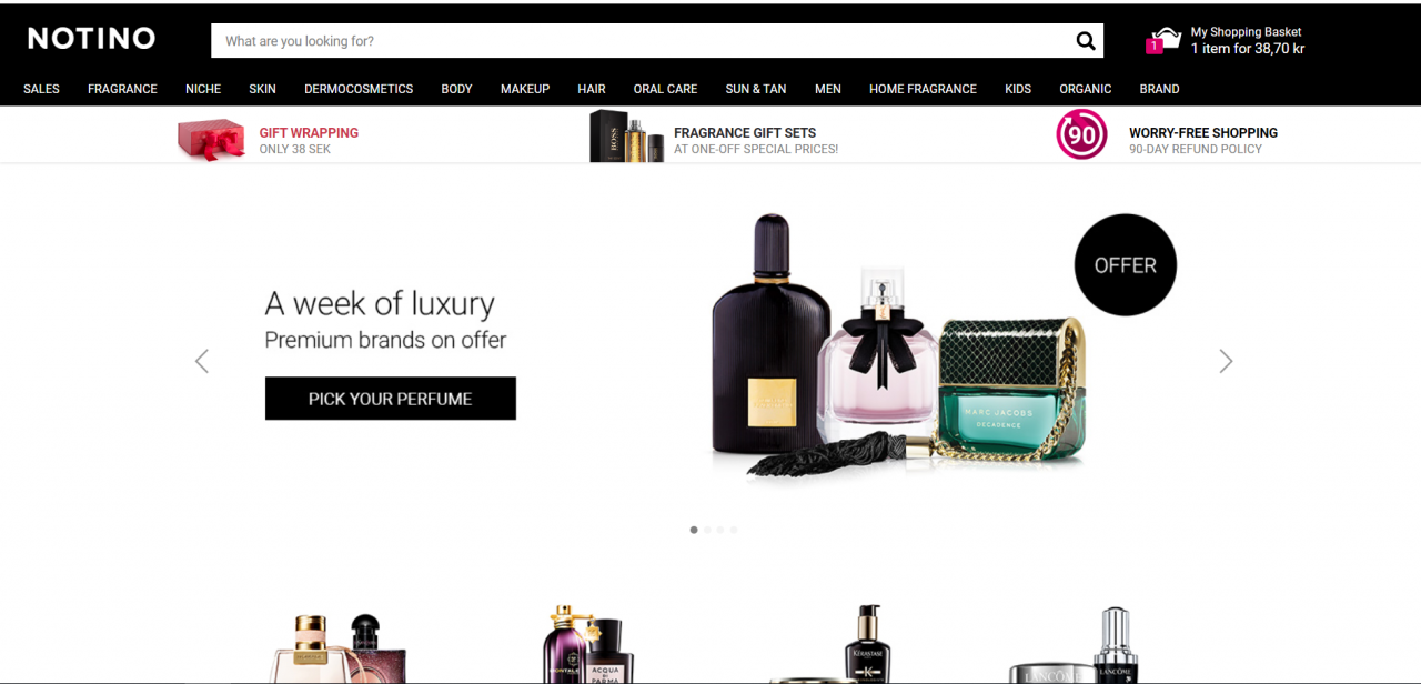 Källa för lyxiga skönhetsprodukter