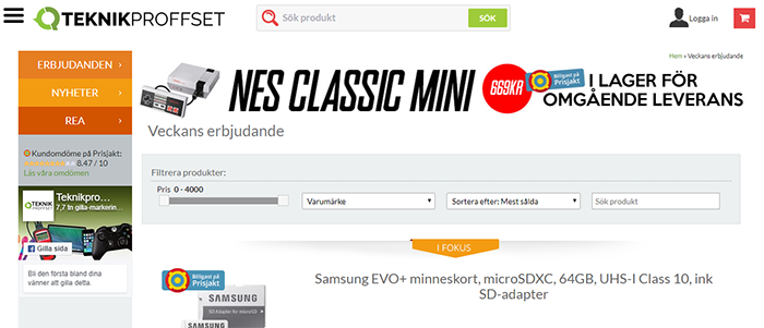 Teknikproffset - en annan del av utbudet