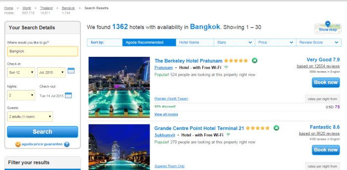 hotels in Bangkok use Agoda voucher codes to safe even more on your shopping at Agoda
