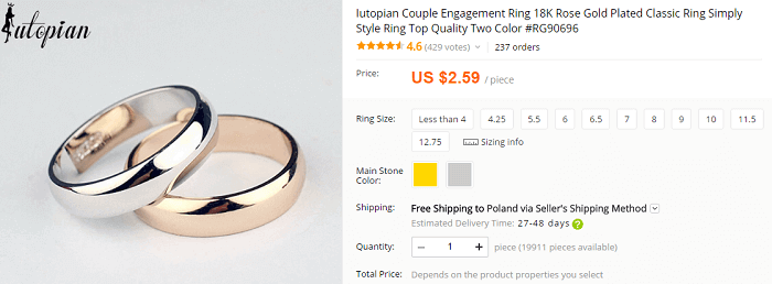 Promotions at Aliexpress Jewellery at Aliexpress