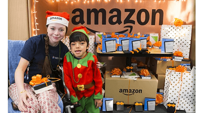 Amazon engages in many charitable actions Amazon engages in many charitable actions