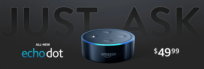 Just Ask - All New Echo dot - buy at Amazon Just Ask - All New Echo dot