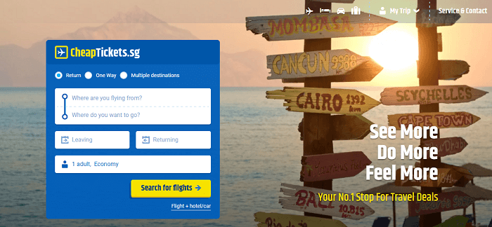 Find your tickets on the website