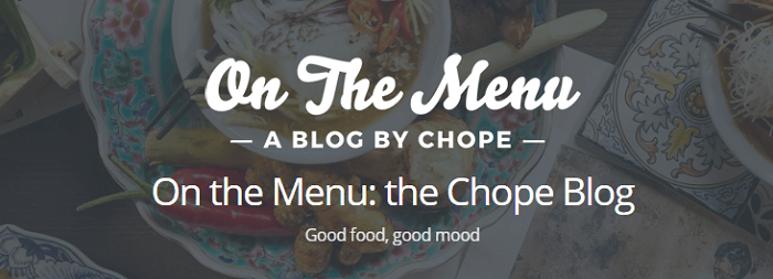 Read Chope's blog