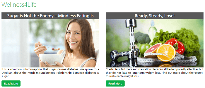 Cold Storage's wellness site