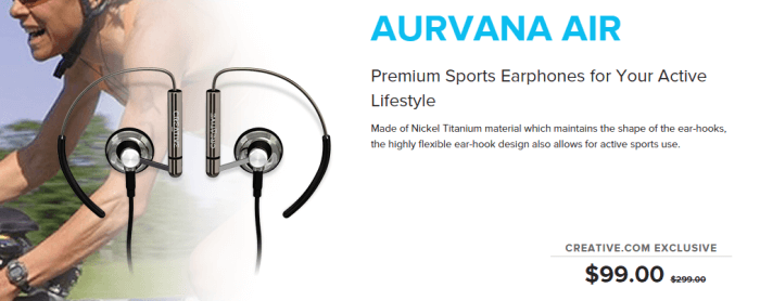 Sports earphones at Creative Sports earphones at Creative