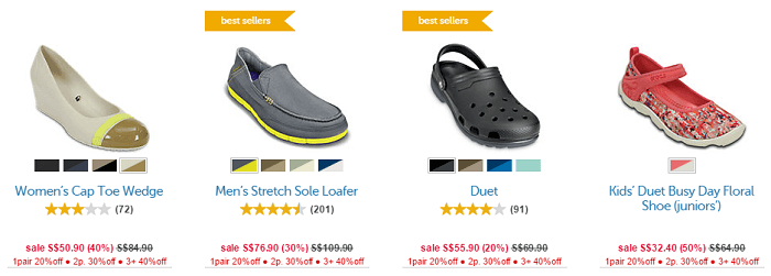 Crocs sg promo deals code