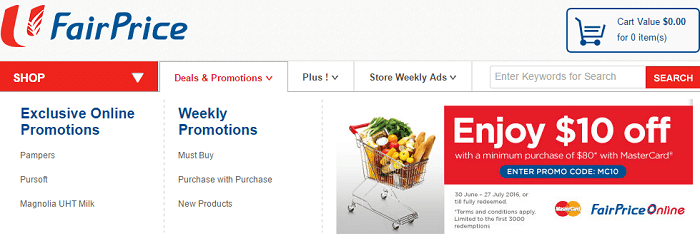 FairPrice promo codes Promotions at FairPrice
