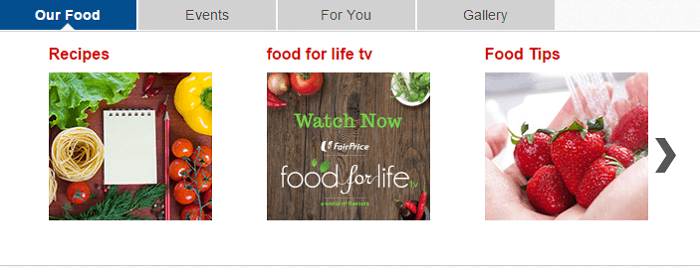 Fresh food at FairPrice Food at FairPrice