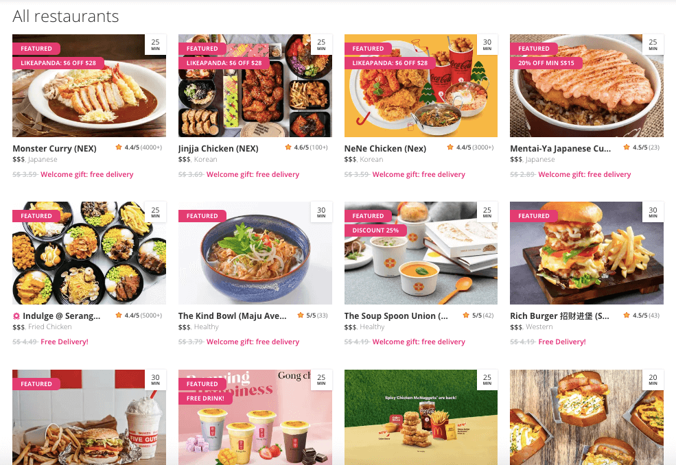 Foodpanda users can enjoy a wide range of restaurants