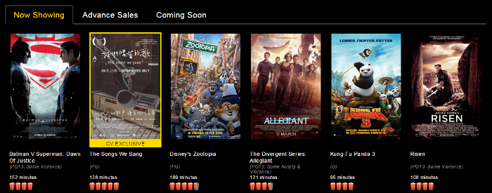 Movies at Golden Village Golden Village promotions