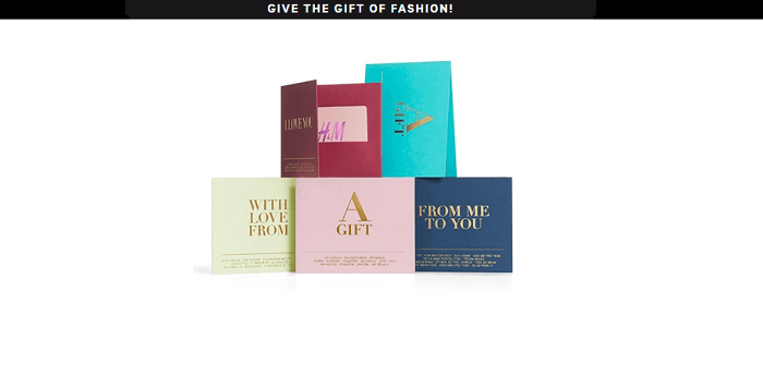 A fashion giftcard is always a good idea A fashion giftcard is always a good idea
