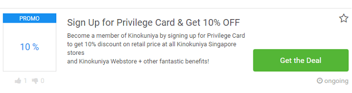 Deals at Kinokuniya