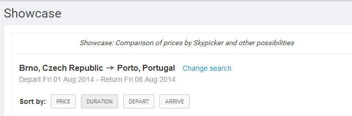 comparison of prices by Skypicker Kiwi.com voucher codes