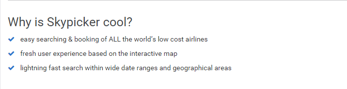 reasons to use Skypicker Skypicker voucher codes