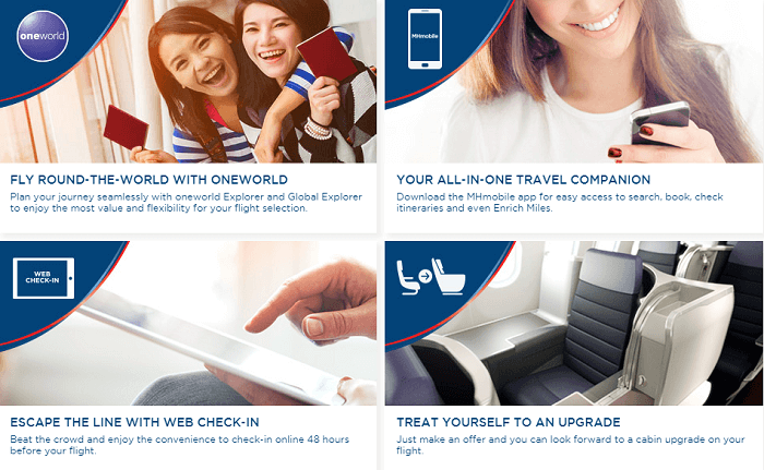 Malaysia Airlines' services
