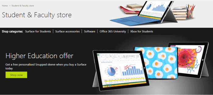 Offers for students at Microsoft Store Offers for students at Microsoft Store