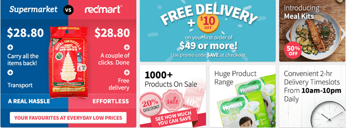 Redmart promo deals code new user