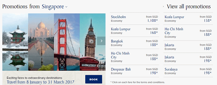 Fantastic promotions with Singapore Airlines
