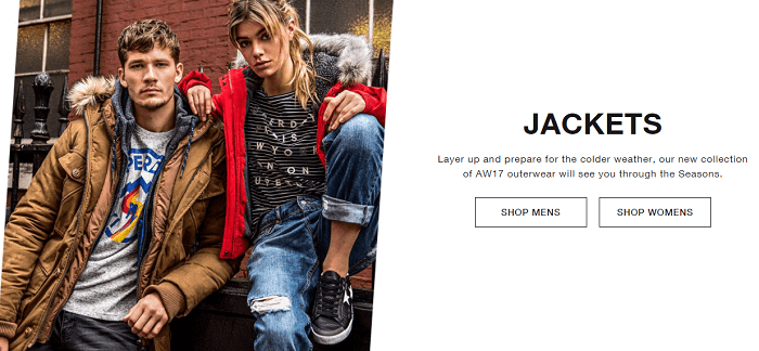 Take a look at the jackets' range