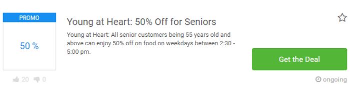 Young at heart promo for seniors Young at heart promo for seniors