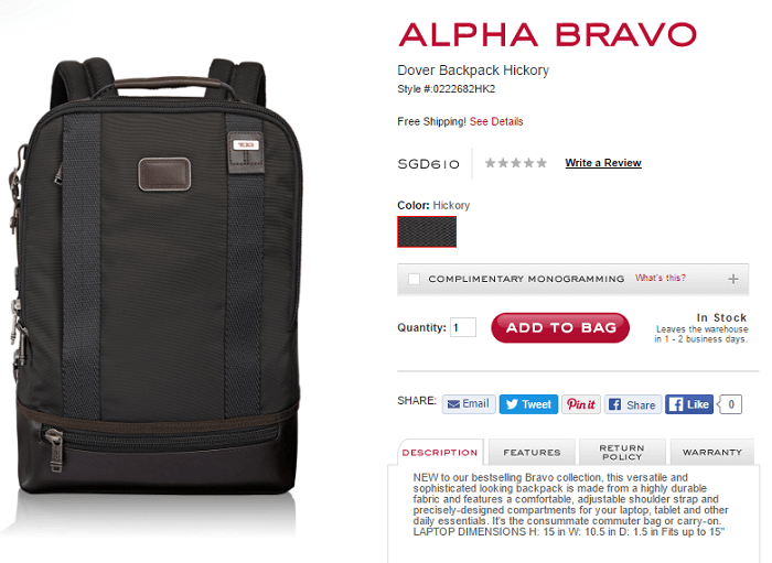 Tumi top discount codes