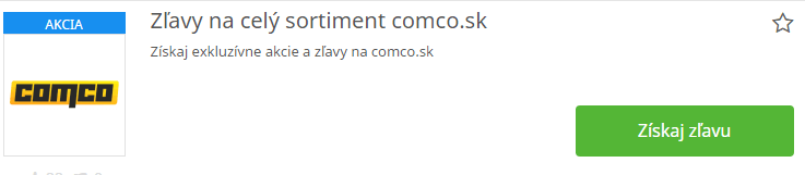 zlavy comco